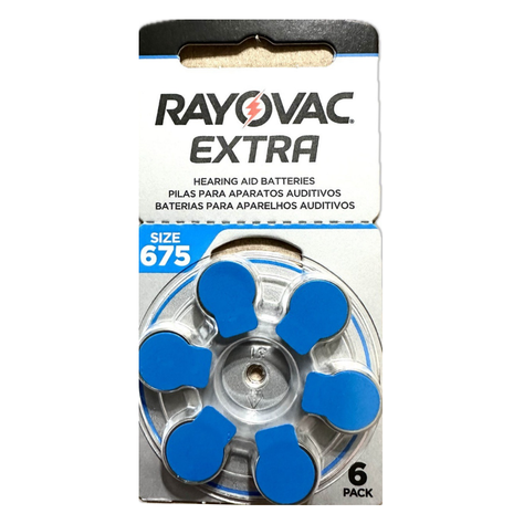 Pack 18 Pilas Rayovac  675 auditiva 1,45V -1