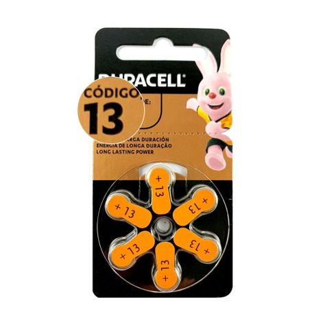Pila Auditiva Duracell Activair 13 – 6 Pilas audífonos-0
