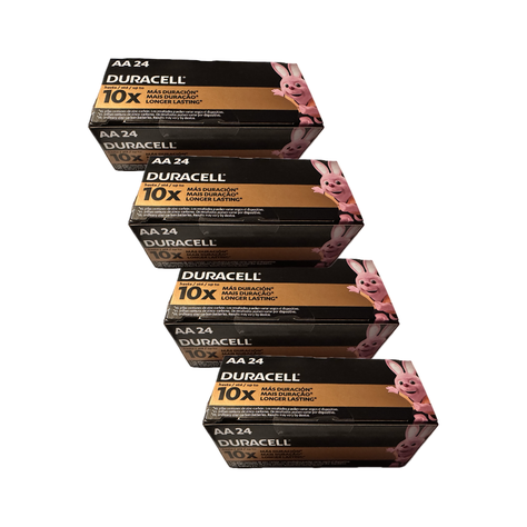 Pila AA Duracell pack 96 pilas alcalinas – doble A-0