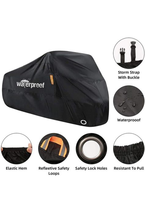 Carpa Cobertor Impermeable para Bicicleta 110x200 cm-7