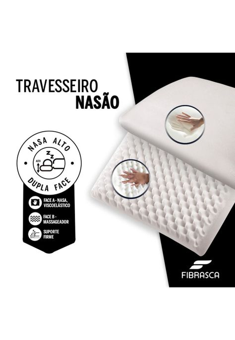Almohada Nasão Fibrasca Doble Cara 40x60 cm-1