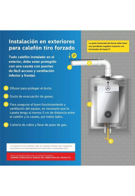 CALEFON JUNKERS GAS LICUADO 10 L. TIRO FORZADO-3