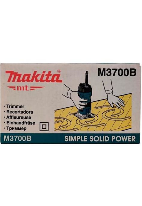 RECORTADORA FRESADORA MAKITA M3700B 1/4(6MM) 530W 35000 RPM-1