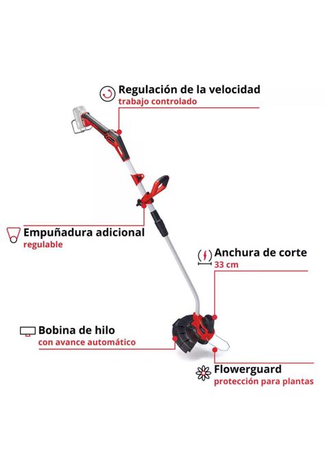 ORILLADORA EINHELL GE-CT 18/33 Li E-Solo 18V-2
