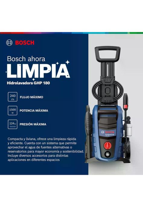 HIDROLVADORA BOSCH GHP 220 - 2100W 152 BAR-7