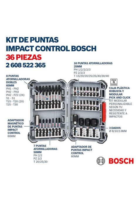 SET 36 PUNTAS DE IMPACTO BOSCH-8