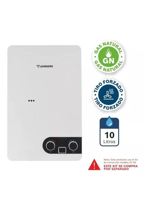 CALEFON JUNKERS WD 10 KME 23 GAS NATURAL 10 L. TIRO FORZADO-1