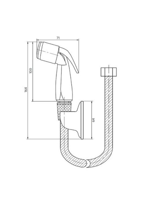 JUEGO DUCHA BIDET1 FUNCIONES FLEXIBLE 1.50 MTS STRETTO-4