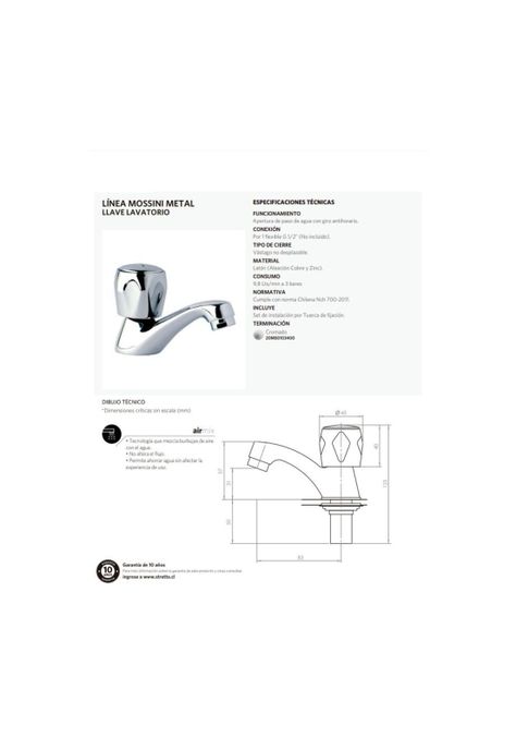 LLAVE LAVATORIO LINEA METAL-2