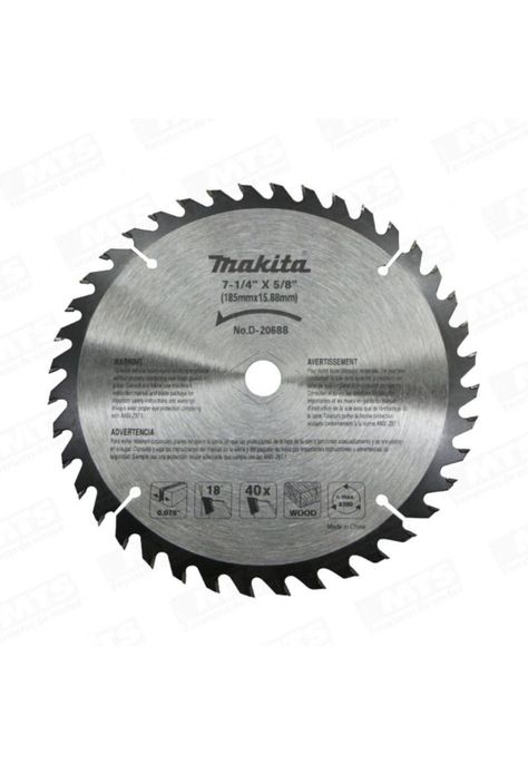 DISCO SIERRA 7.1/4 X 40 DIENTES MAKITA WIDIA-0