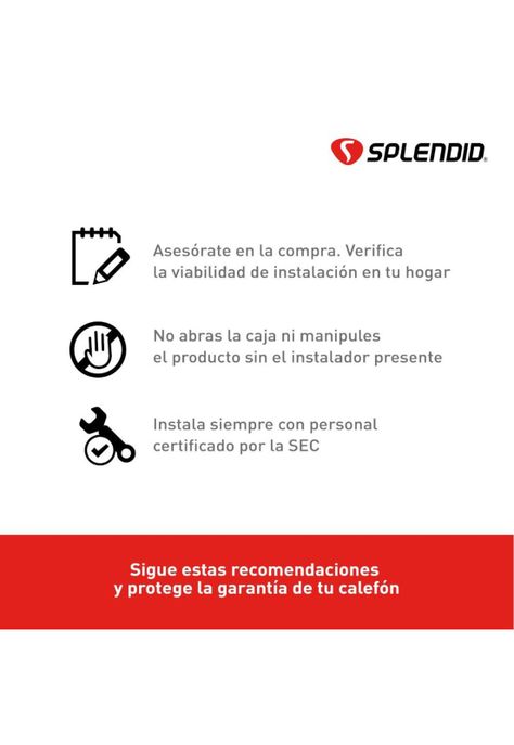 CALEFON SPLENDID 13LT GAS LICUADO MASTER TIRO FORZADO ION-8