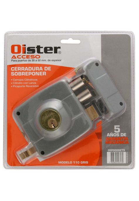 CERRADURA SOBREPONER OISTER 110 GRIS-4