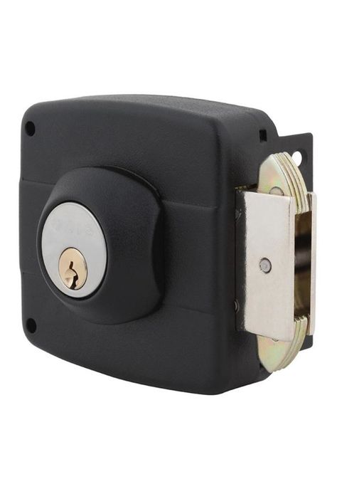 CERRADURA SOBREP ODIS 393 NEGRO C/CAJA METALICA-1