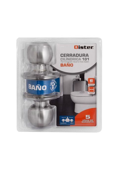 CERRADURA CILINDRICA OISTER 101 BANO INOX CJ-2