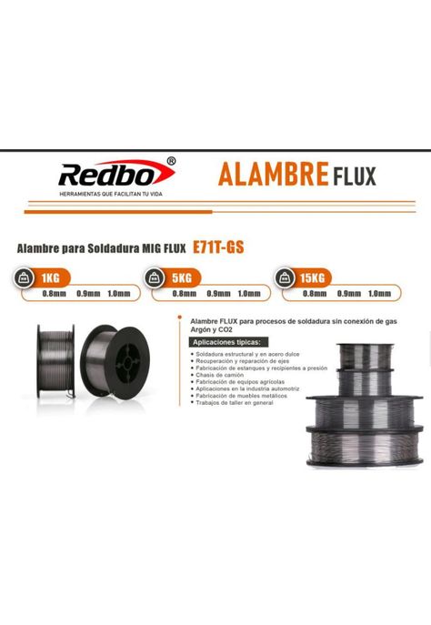 Alambre Mig Redbo Rollo de 1 Kilo E0002-1
