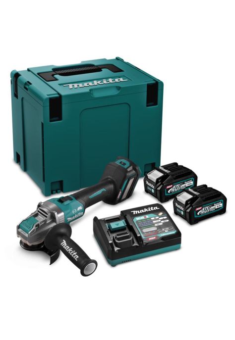 KIT 40V MAKITA GA040GM202-1 Esmeril 4.1/2" + 2 Bat 4.0+ Carg-1