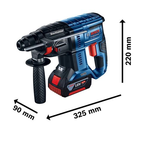 ROTOMARTILLO INALAMBRICO 18V GBH 180LI + 2 BATERIAS + 1 CARGADOR + MALETA BOSCH-5