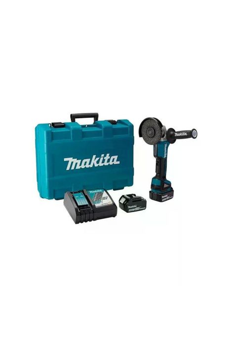 KIT MAKITA ESMERIL DGA458RFE 18V+2 BAT 3.0+ CARG + 12 DISCOS-4