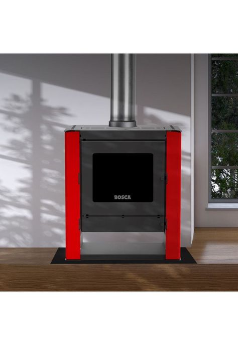 CALEFACTOR BOSCA A LEÑA GOLD 500 ROJO BV-3
