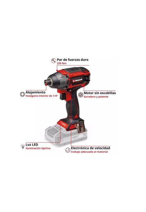 ATORNILLADOR DE IMPACTO EINHELL TP-CI 18V/220 LI-BL SOLO 18V-6