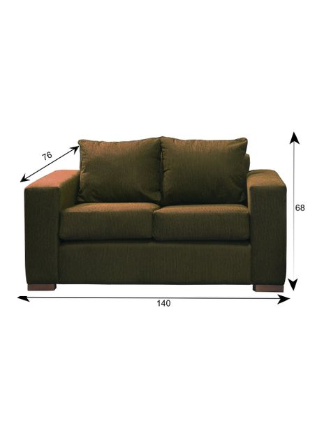 Sofa Cedric 2 Cuerpos Brown-1