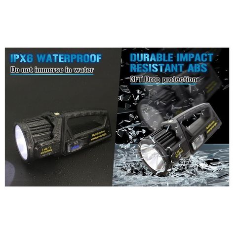 Linterna Reflector Recargable Solar Linterna Led-2