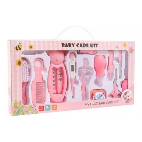 Kit De Higiene Completo Para Bebe Rosado-0