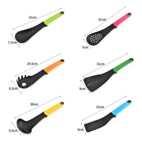 Set 6 Utensilios De Cocina Antiadherentes Silicona-4