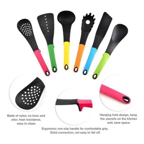 Set 6 Utensilios De Cocina Antiadherentes Silicona-2