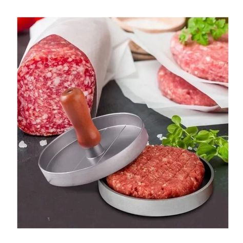 Molde Prensa Manual Par Carne De Hamburguesa Utensilio-2