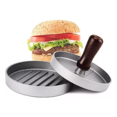 Molde Prensa Manual Par Carne De Hamburguesa Utensilio-6