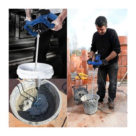 Mezclador De Cemento Pintura Irm 1200w Agitado-3