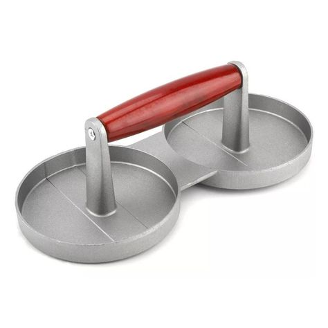 Prensa De Hamburguesas Doble De Aleación De Aluminio Molde-0