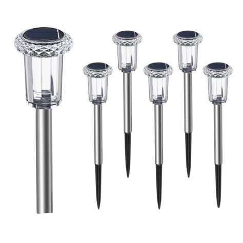 Set De Luces Para Camino Acero Inox 6pcs-0