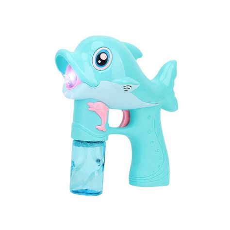 Juguete Pistola Eléctrica Delfín Burbujas Niños-0