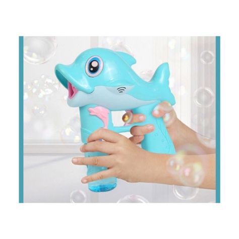 Juguete Pistola Eléctrica Delfín Burbujas Niños-1