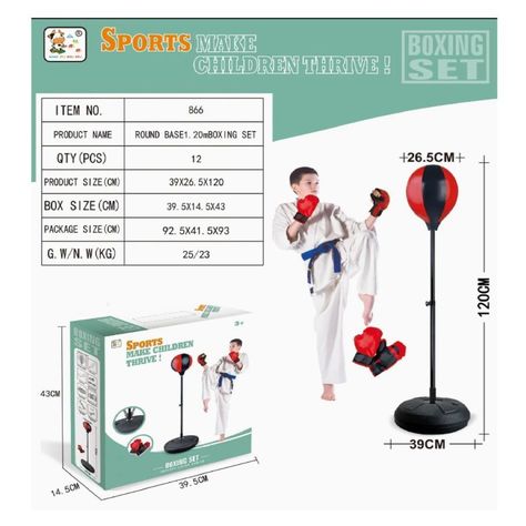 Set Boxing Boxeo Guantes De Box Para Niños-1