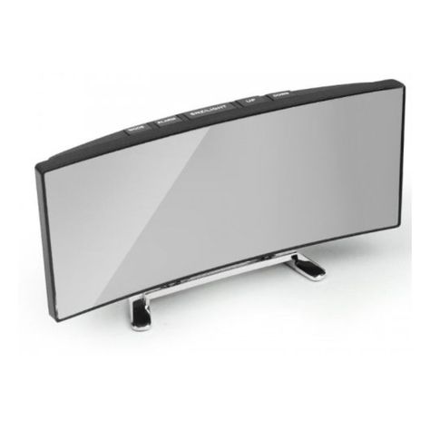 Reloj Led de Escritorio con Pantalla Curva Luz Verde-1