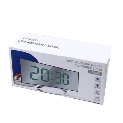 Reloj Led de Escritorio con Pantalla Curva Luz Verde-0