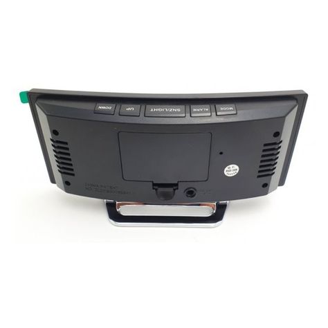 Reloj Led de Escritorio con Pantalla Curva Luz Verde-2