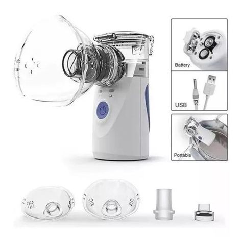 Nebulizador Portátil Terapia Niños Y Adultos Usb-3