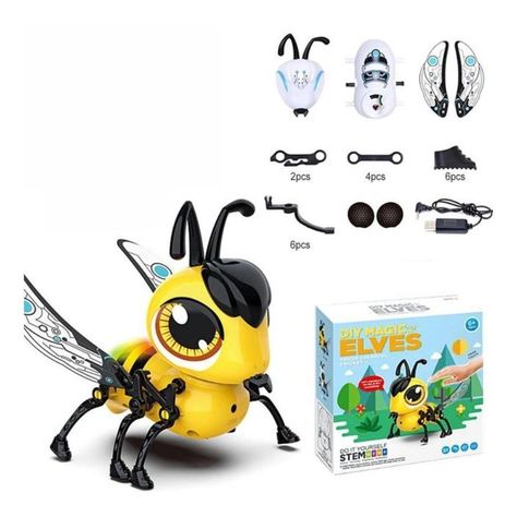 Robot Abeja Camina Con Sonido Y Luz Para Niños-1