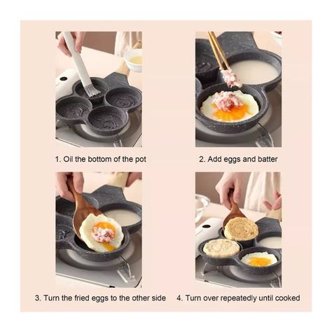 Sarten 4 Agujeros Para Huevos Panquecas Antiadherente-1