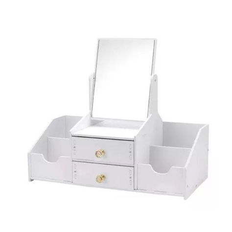 Organizador Cajón Maquillaje Con Espejo Rectangular Repisas-0
