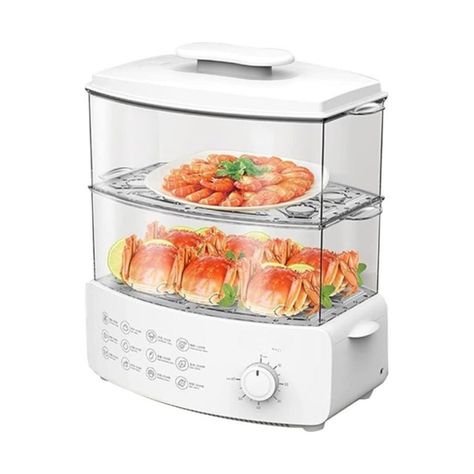 Cocina Eléctrica A Vapor 2 Capas Para El Hogar 12L-0