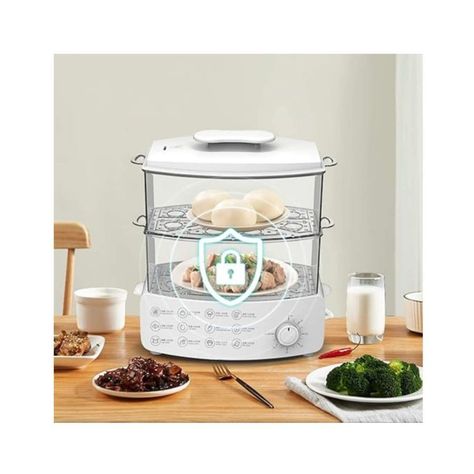 Cocina Eléctrica A Vapor 2 Capas Para El Hogar 12L-2