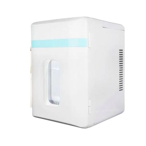 Mini Nevera Refrigerador Skincare Cooler 12 Litros Blanca Casa Auto-0