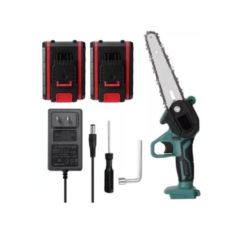 Mini Moto Sierra Eléctrico Recargable Portatil Inalámbrica-0