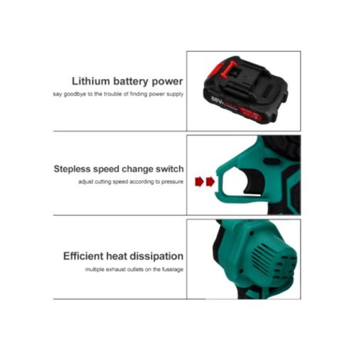 Mini Moto Sierra Eléctrico Recargable Portatil Inalámbrica-1