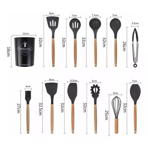 Set Cocina 12 Pcs Silicona Antiadherentes Gastronomicos-7